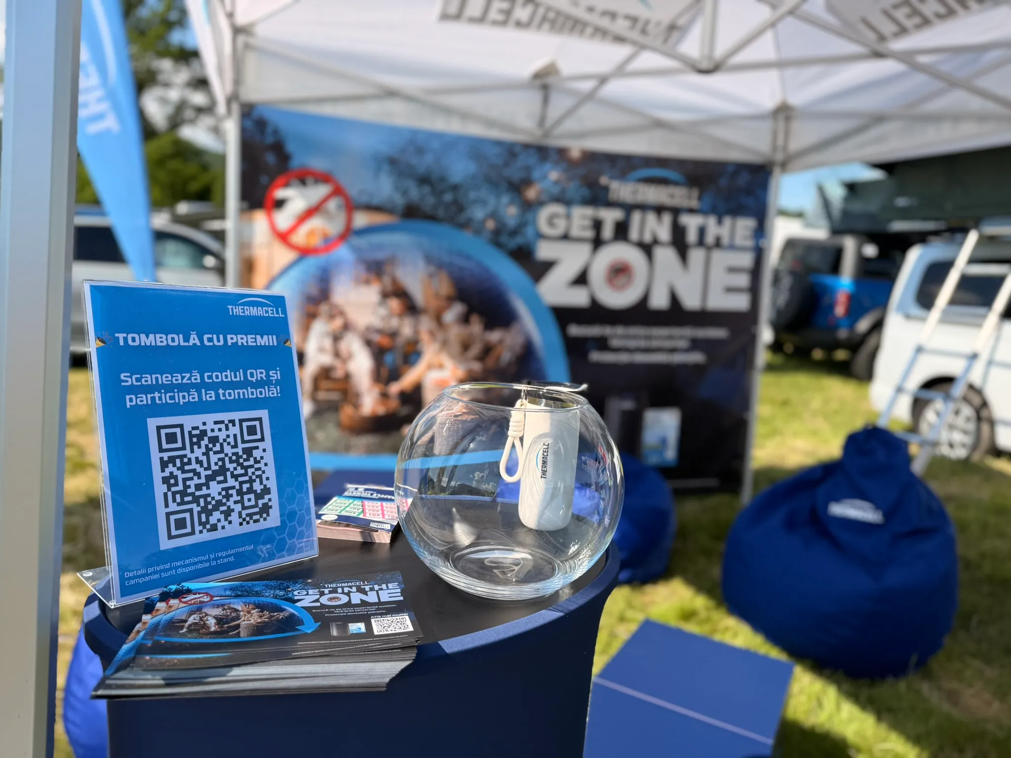 Standul Thermacell la CamperVan Fest 2026, în mijlocul comunității de camping și vanlife